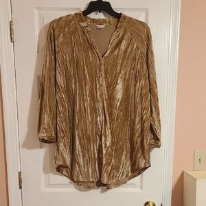 Cato Shimmering Gold Blouse